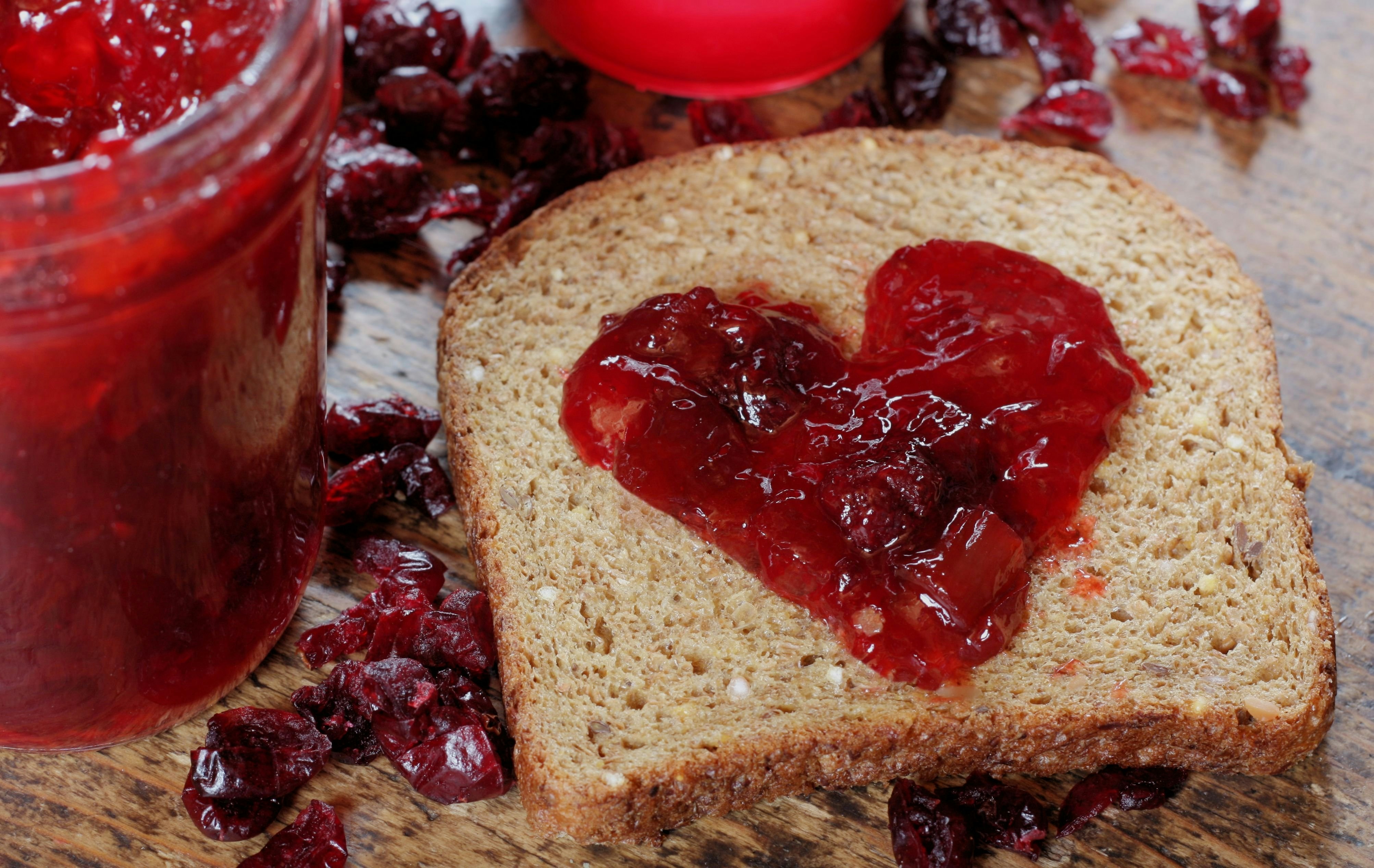 Jam on bread